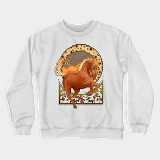 Warmy horse art Crewneck Sweatshirt